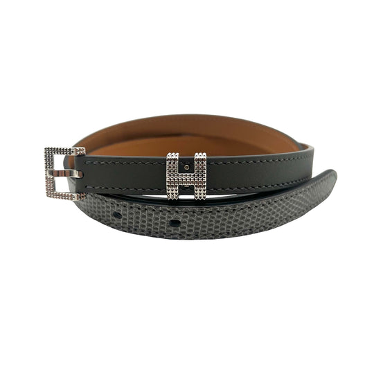 Cinturón Hermès Pop H Guilloché de cintura  T.80