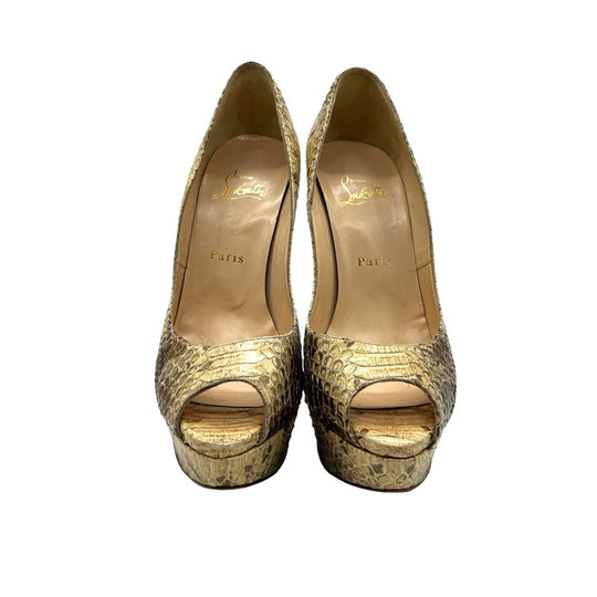 Pumps Christian Louboutin Lady Peep T.39