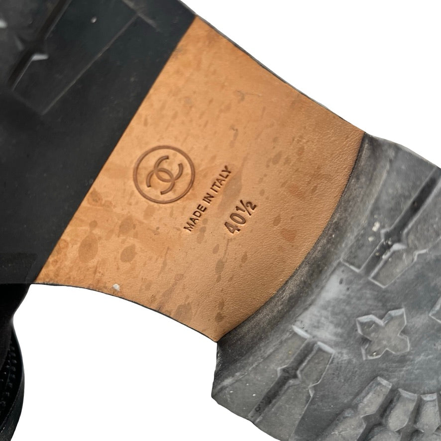 Botas Chanel Combat Interlocking T.40.5
