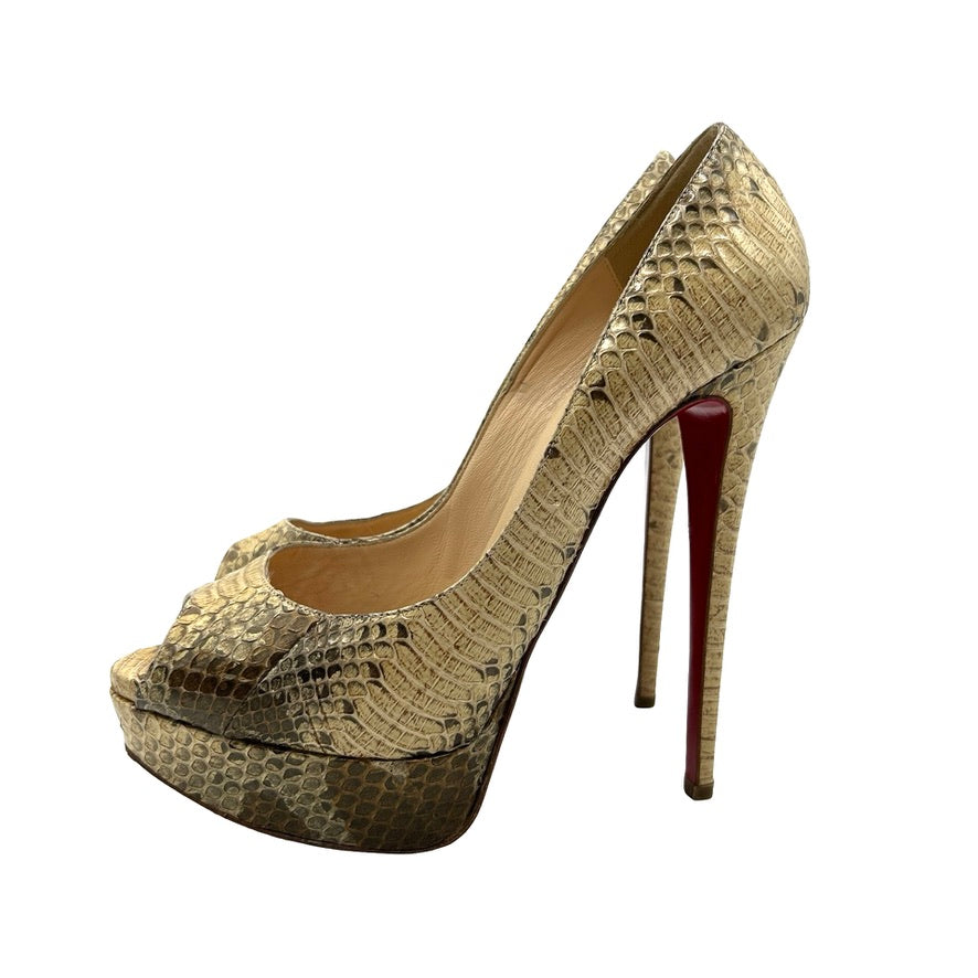 Pumps Christian Louboutin Lady Peep T.39