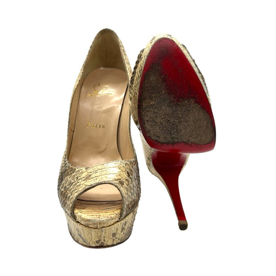 Pumps Christian Louboutin Lady Peep T.39