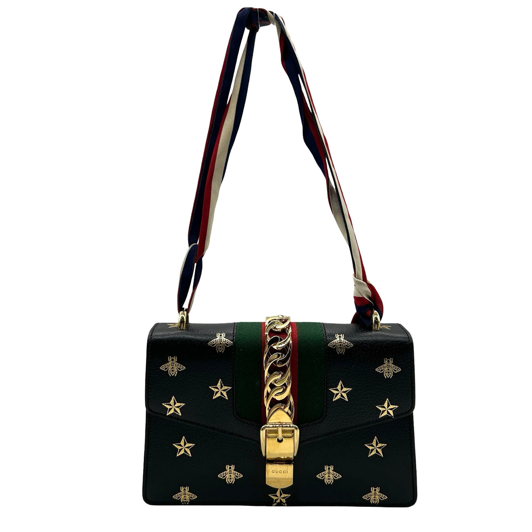 Bolsa Gucci Sylvie Bee Star Pequeña