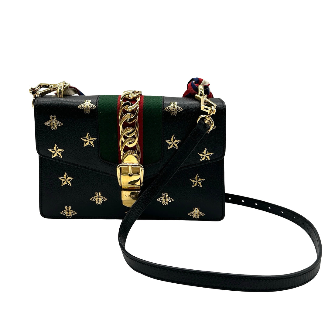 Bolsa Gucci Sylvie Bee Star Pequeña