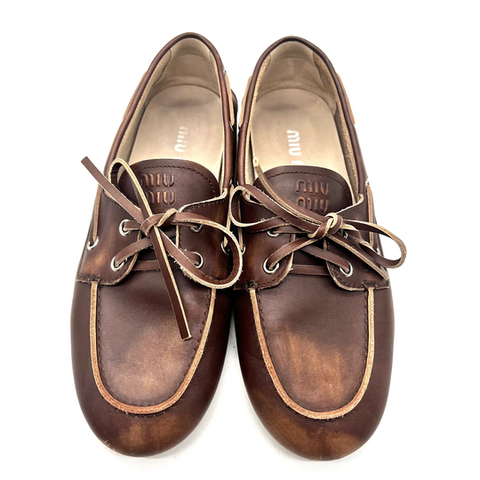 Mocasines Miu Miu Deck T.37.5