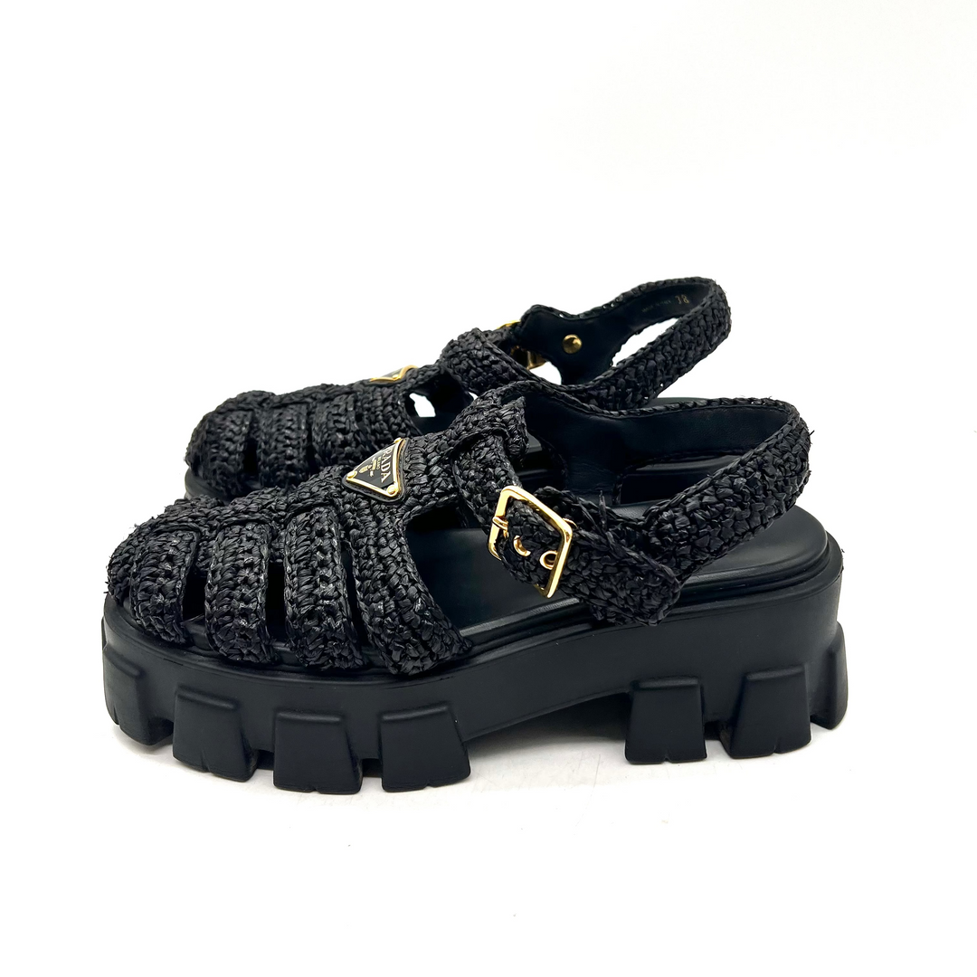 Sandalias Prada Monolith T.38