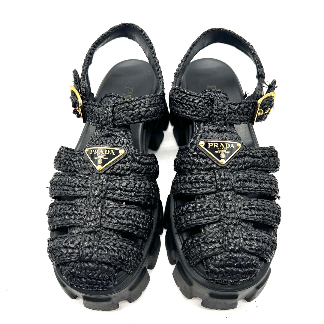 Sandalias Prada Monolith T.38