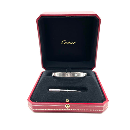 Pulsera Cartier Love 10 Diamantes T.18