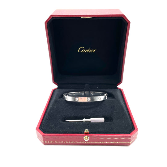 Pulsera Cartier Love 10 Diamantes T.18
