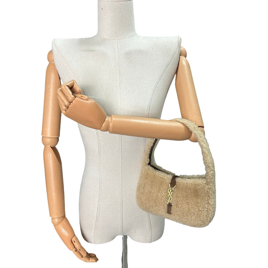 Bolsa Saint Laurent Le 5 à 7 Mini Shearling