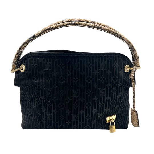 Bolsa Louis Vuitton Monogram Suede Whisper PM