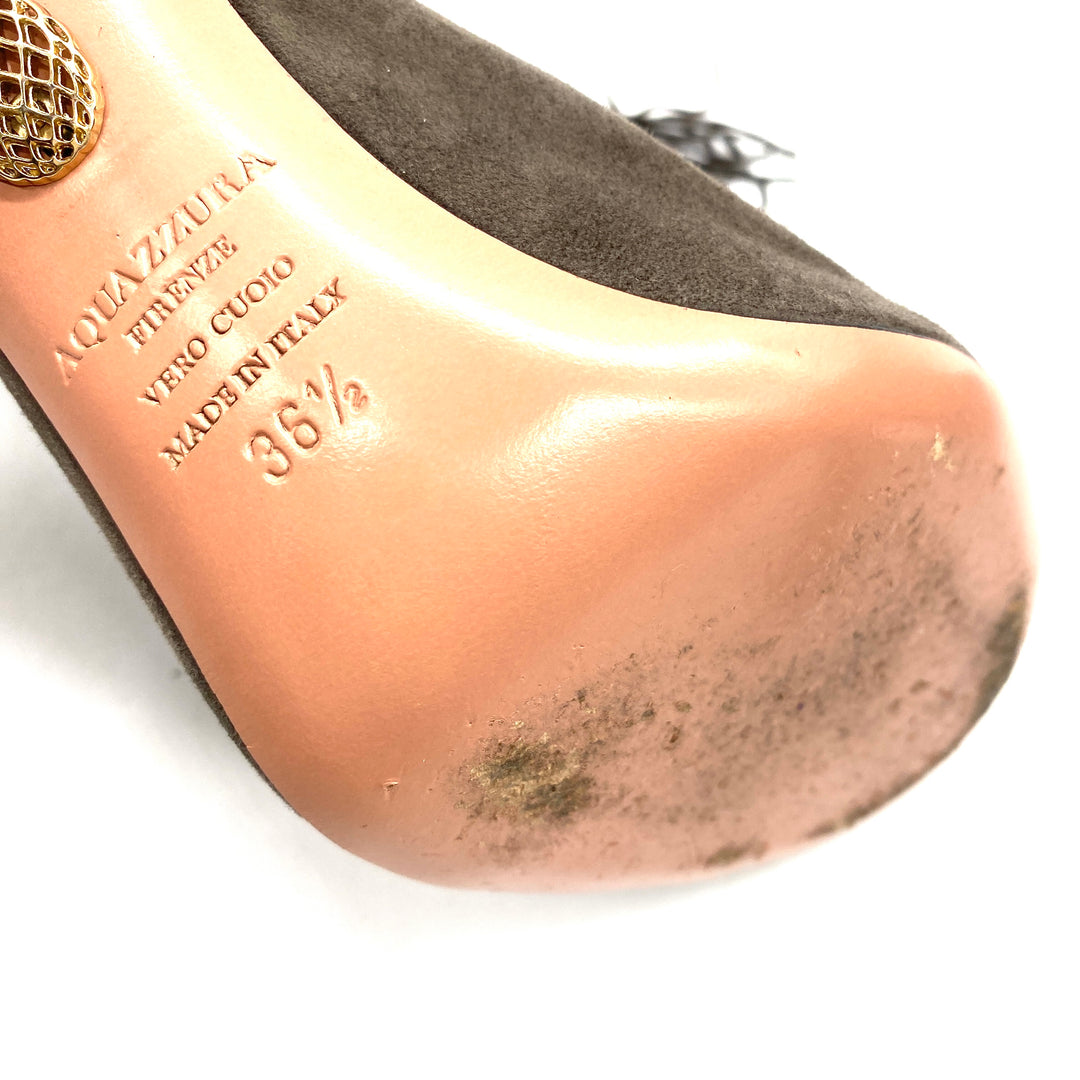 Botines Aquazzura Peep Toe T.36.5