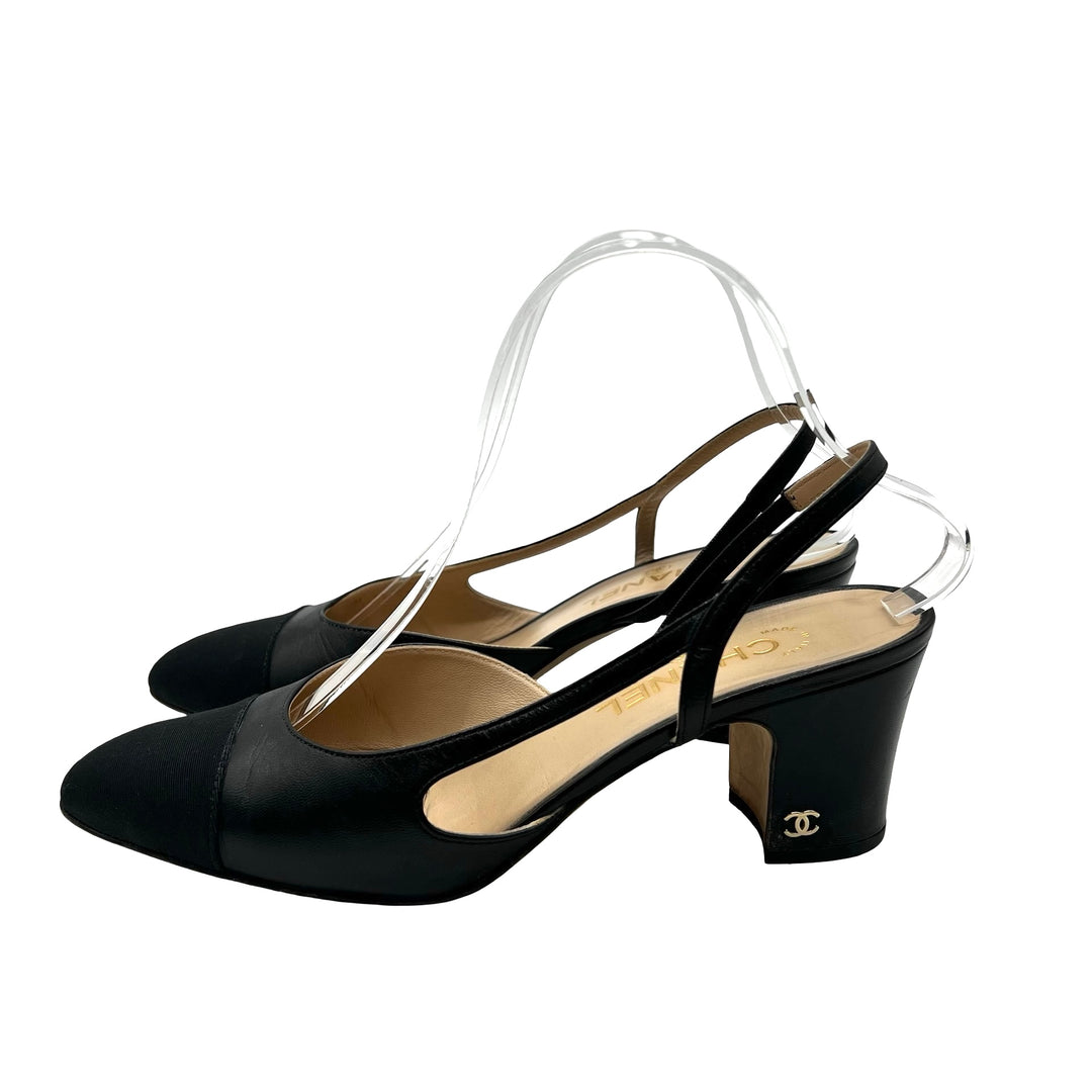 Pumps Chanel Slingback T.39.5
