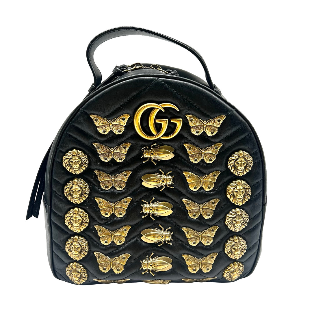 Mochila Gucci GG Marmont Animalier
