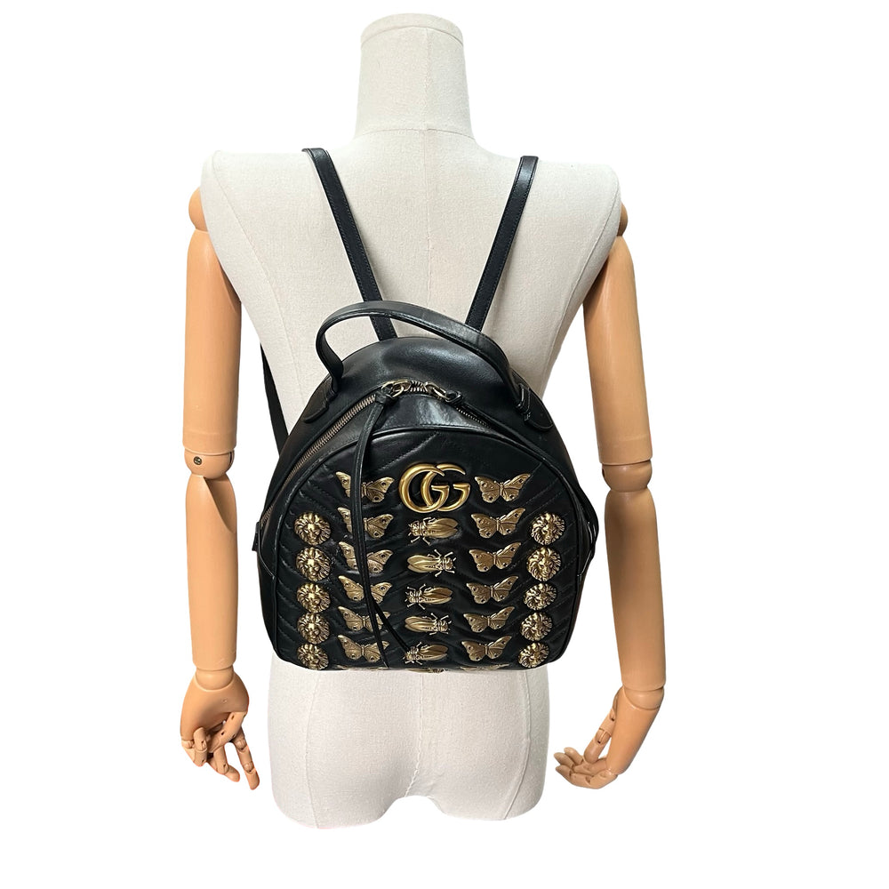 Mochila Gucci GG Marmont Animalier
