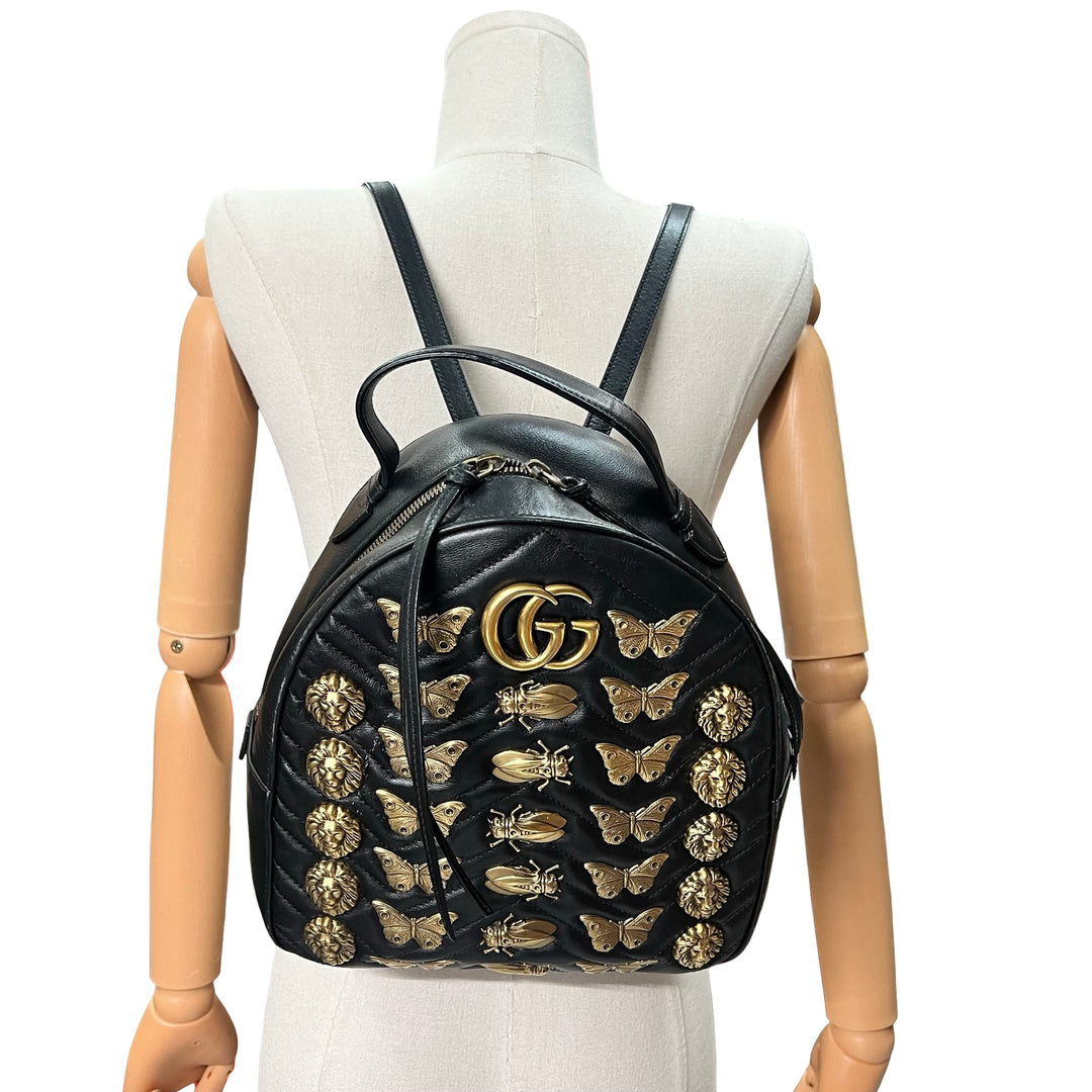 Mochila Gucci GG Marmont Animalier