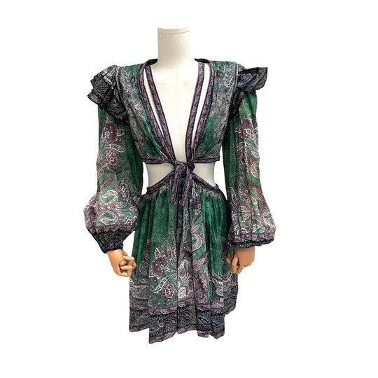 Vestido Zimmermann Anneke Ruffle T.3