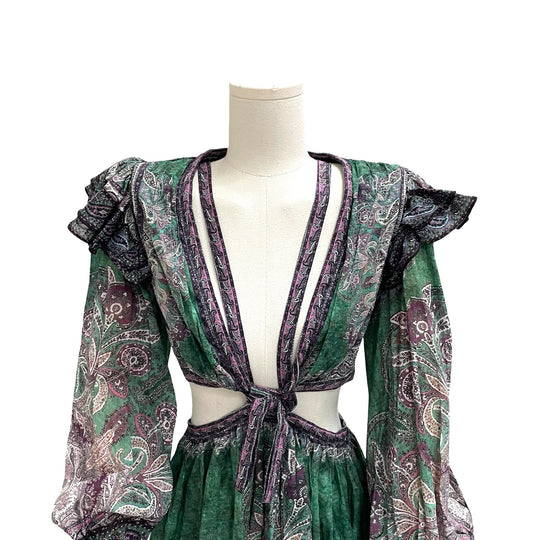 Vestido Zimmermann Anneke Ruffle T.3