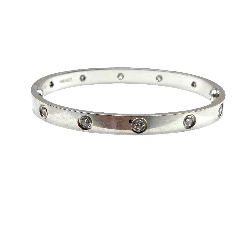 Pulsera Cartier Love 10 Diamantes T.18