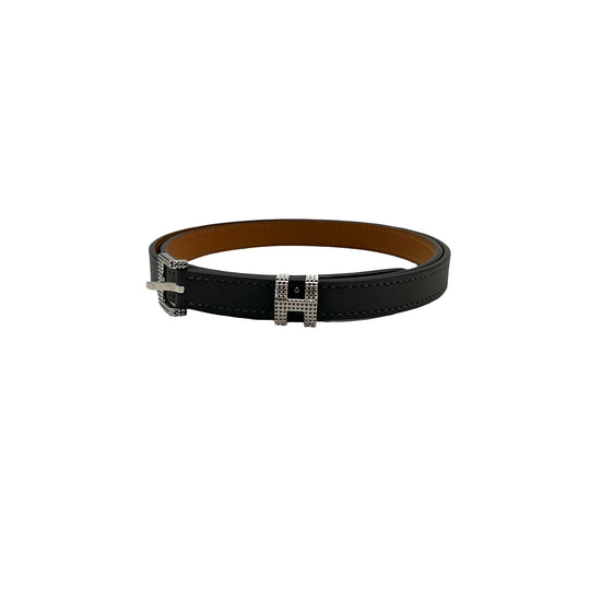 Cinturón Hermès Pop H Guilloché de cintura  T.80