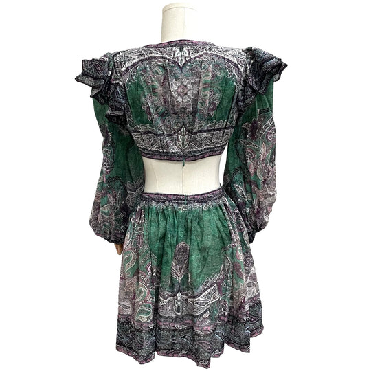 Vestido Zimmermann Anneke Ruffle T.3