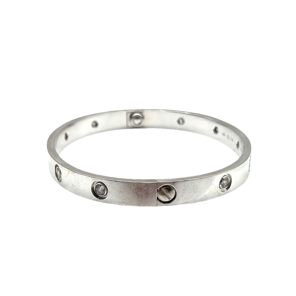 Pulsera Cartier Love 10 Diamantes T.18