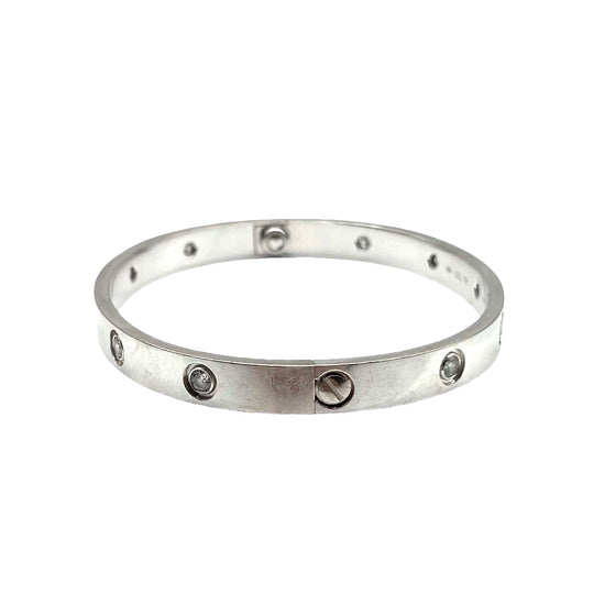 Pulsera Cartier Love 10 Diamantes T.18