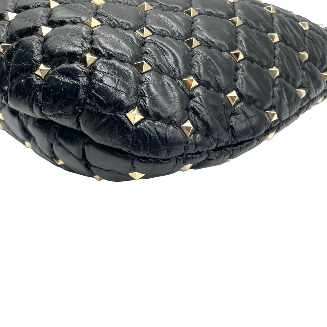 Bolsa Valentino Rockstud Spike Hobo Pequeño