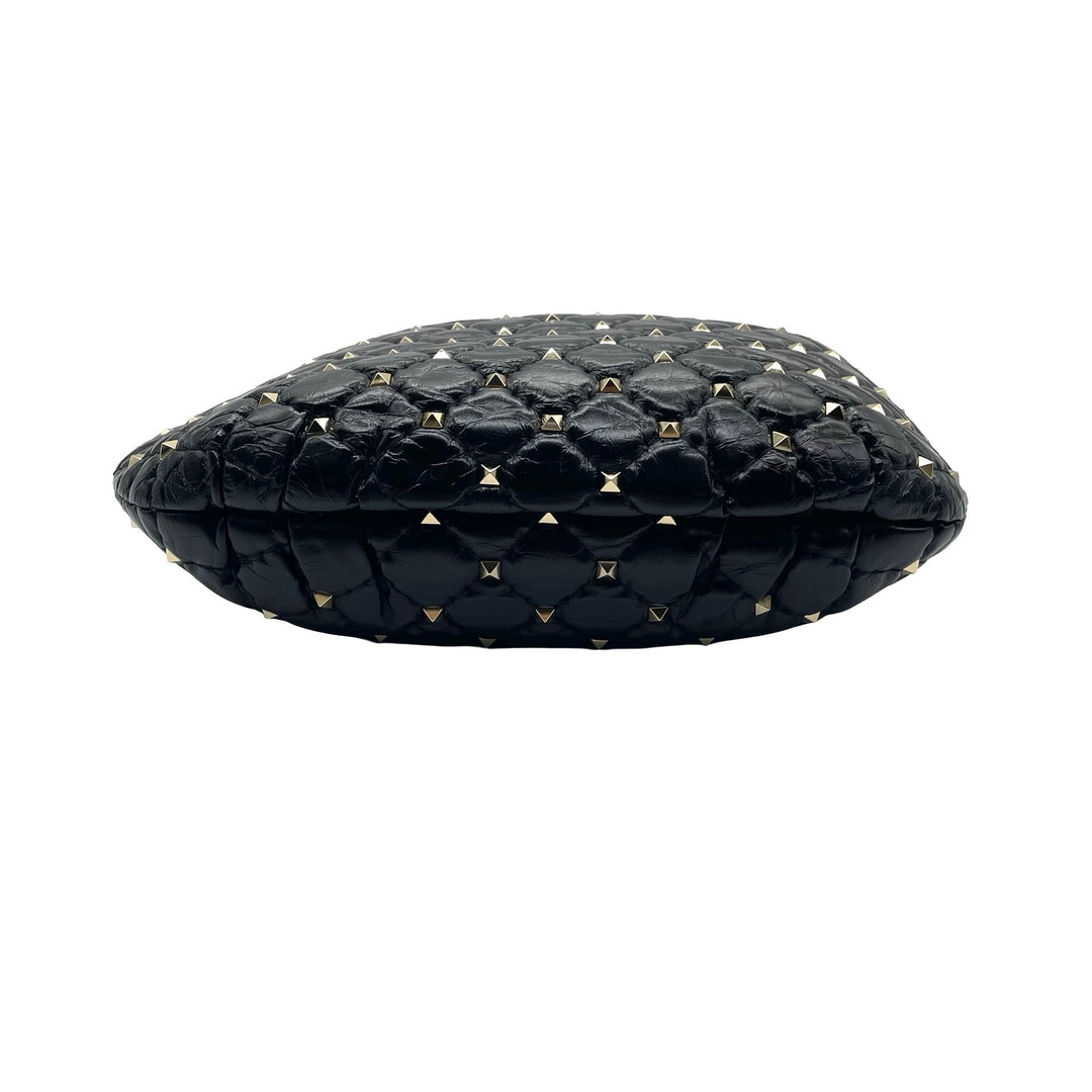 Bolsa Valentino Rockstud Spike Hobo Pequeño