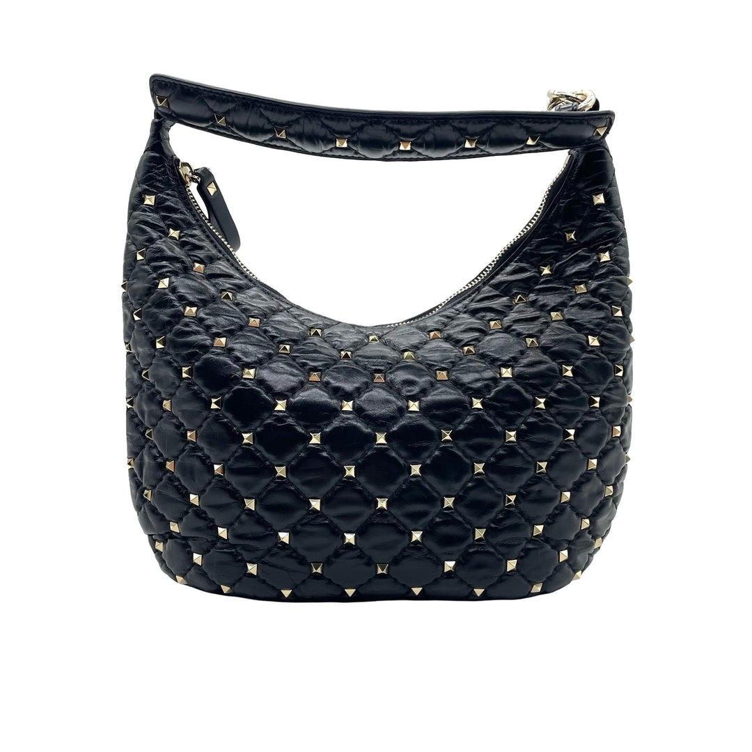 Bolsa Valentino Rockstud Spike Hobo Pequeño