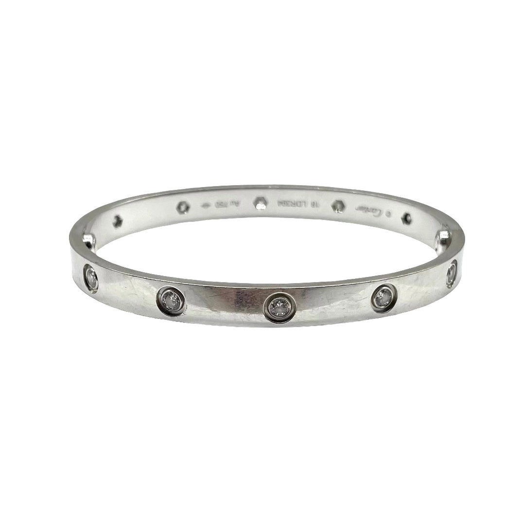 Pulsera Cartier Love 10 Diamantes T.18