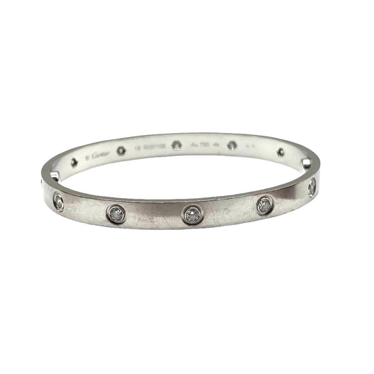 Pulsera Cartier Love 10 Diamantes T.18
